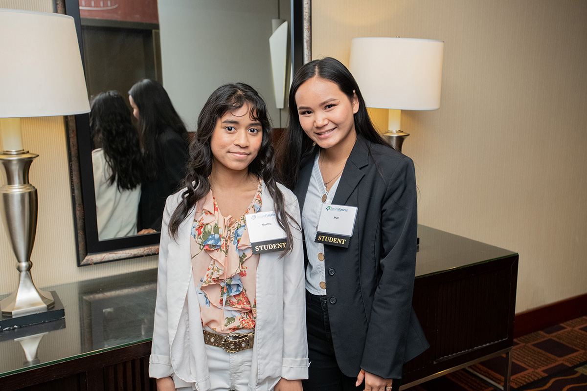 Students at conference